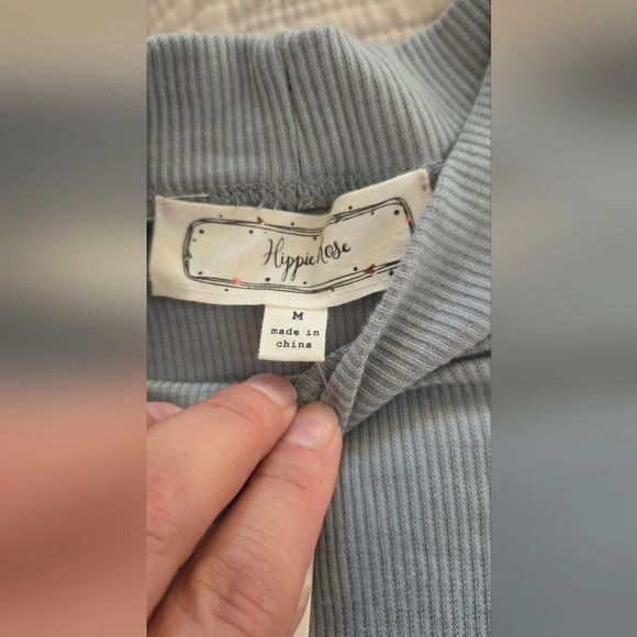 Hippie RoseJuniors' Ribbed Mock-Neck Short-Sleeve T-Shirt - Picture 4 of 8